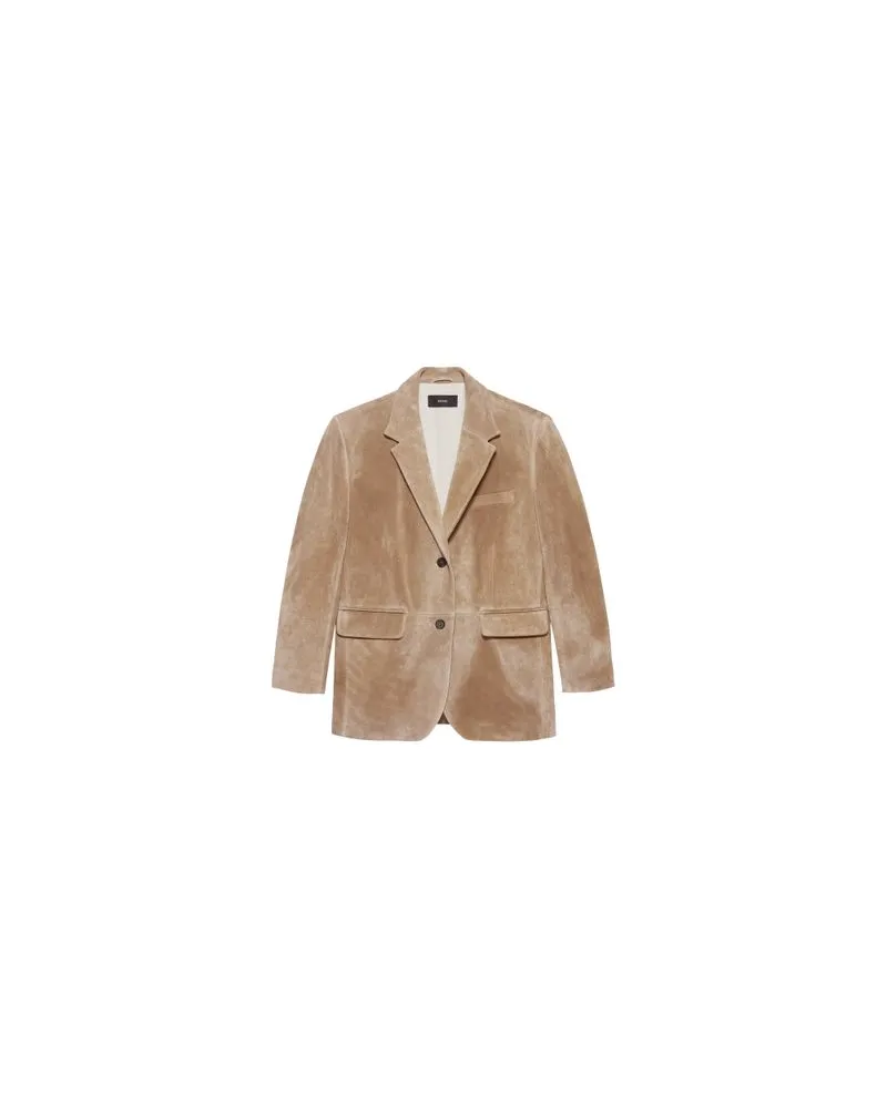 Moncler Lange Daunenjacke  Verone Beige