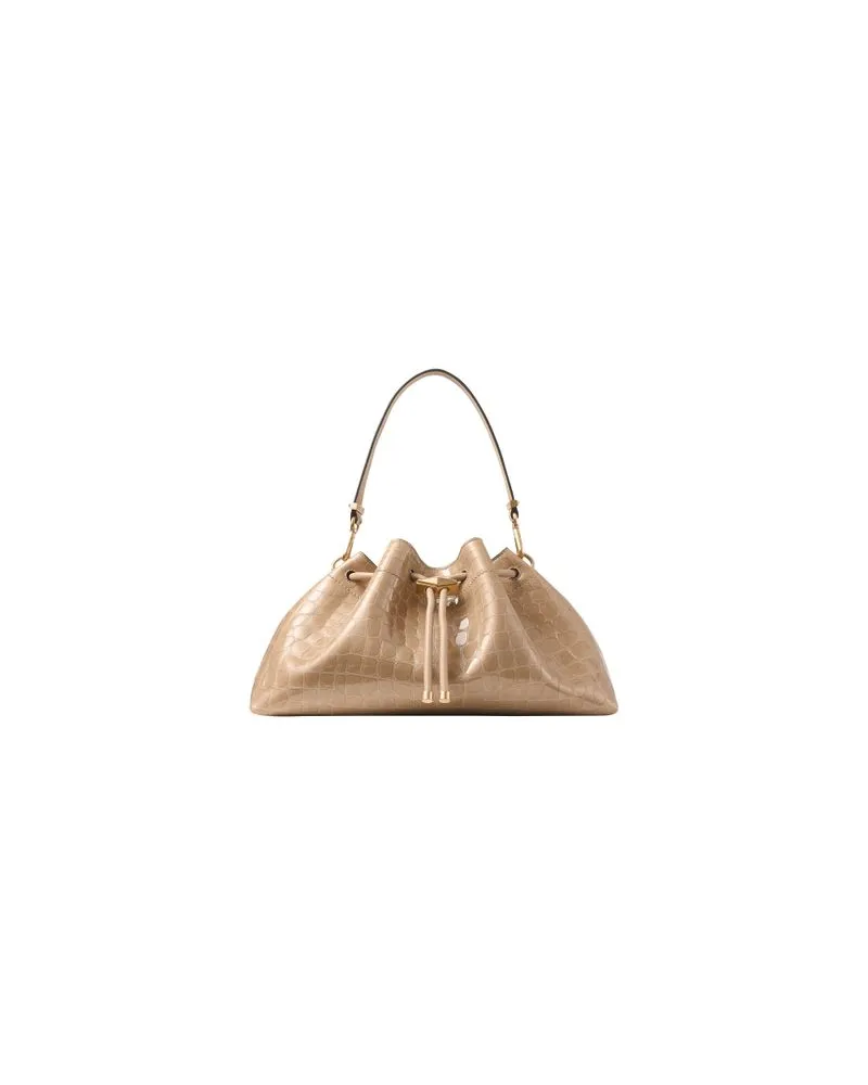 Moncler Lange Daunenjacke  Verone Beige