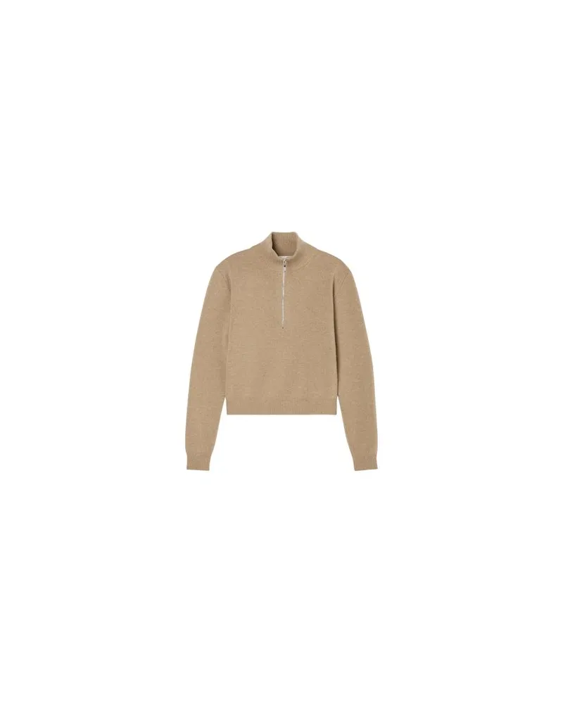 Moncler Lange Daunenjacke  Verone Beige