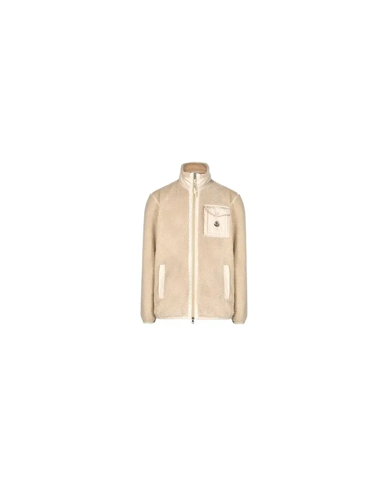 Moncler Verone long down jacket Beige