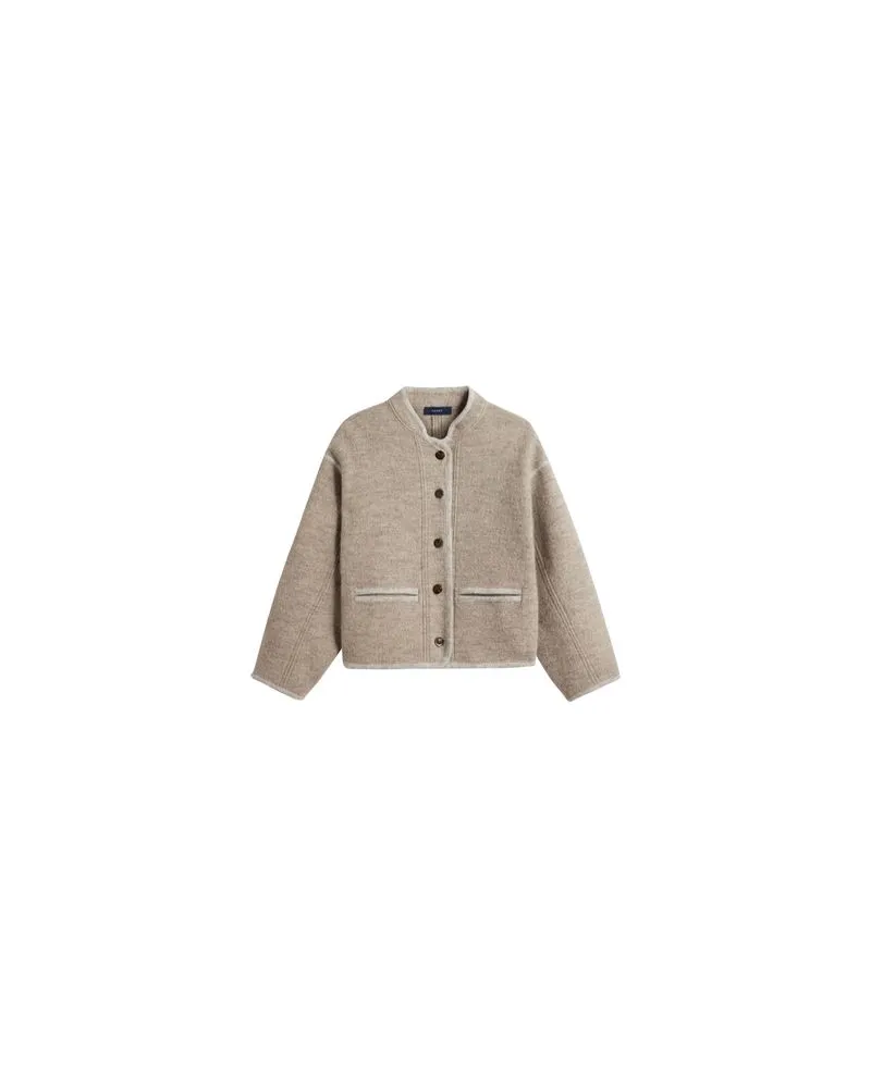 Moncler Lange Daunenjacke  Verone Beige
