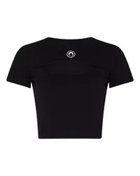 Marine Serre Ripp-T-Shirt Black