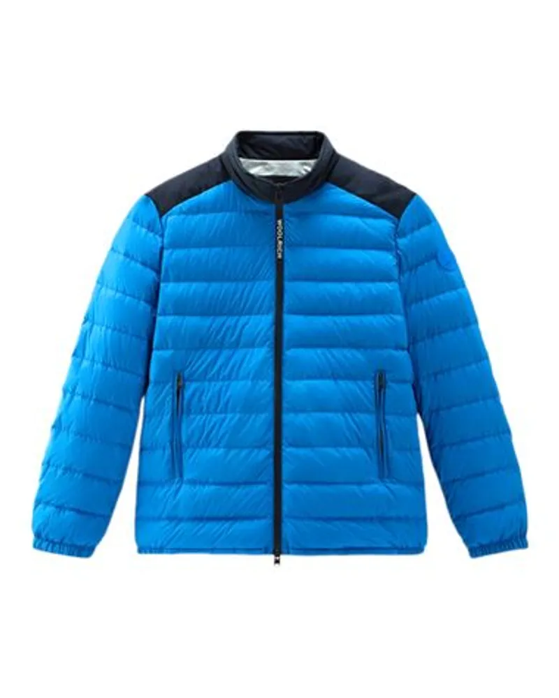 Woolrich Leichte Hybrid-Daunenjacke Blue