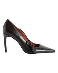 Claudie Pierlot Schwarze Leder-Pumps Black