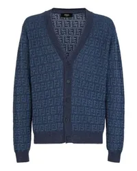 Fendi Cardigan mit langen Ärmeln Blue