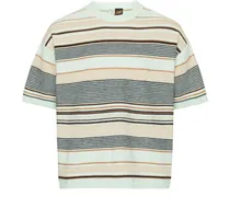 Gestreiftes T-Shirt aus Baumwolle und Leinen