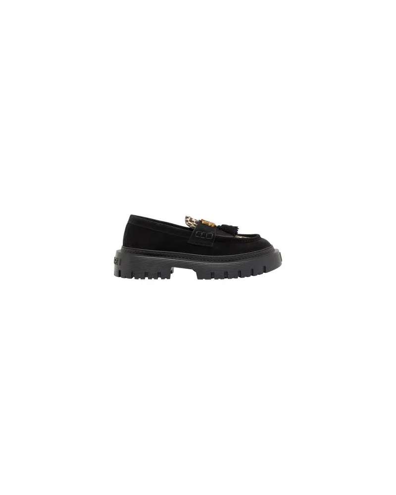 Amiri Jumbo Loafer Leopard mit Quaste MA Black