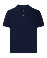 Jacquemus Strick-Poloshirt Blue