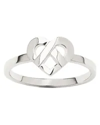 POIRAY Ring Cœur Entrelacé Silver