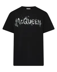 Alexander McQueen Logo-T-Shirt Grey