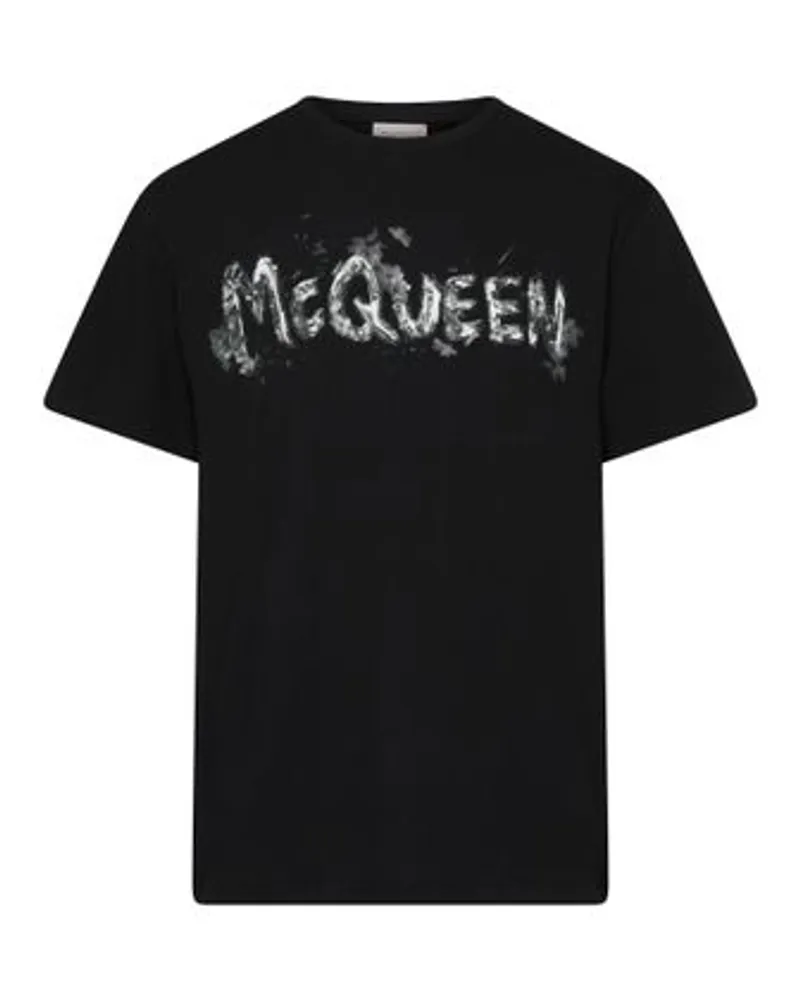 Alexander McQueen Logo-T-Shirt Grey