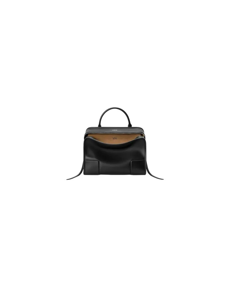 Loewe Große Tasche Amazona 180 aus weichem Kalbsleder Black