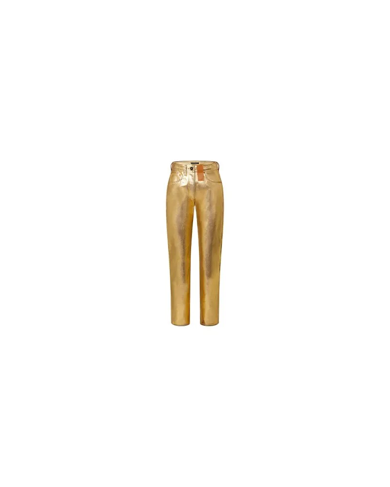 Louis Vuitton Golden Straight-Cut Jeans Gold