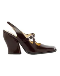 Loewe Onda Slingback-Pumps Burgundy