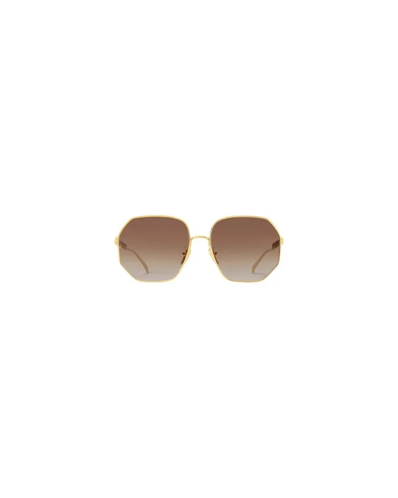 Louis Vuitton My LV Chain Round Sonnenbrille Brown