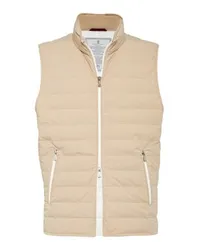 Brunello Cucinelli Leichte Daunenweste Beige