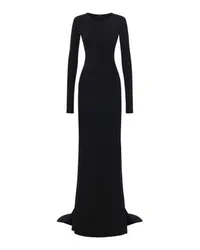 Ann Demeulemeester Ausgestelltes Langarmkleid Jesse X-Long Black