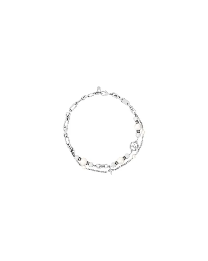 Louis Vuitton Midnight Pearl Choker Silver