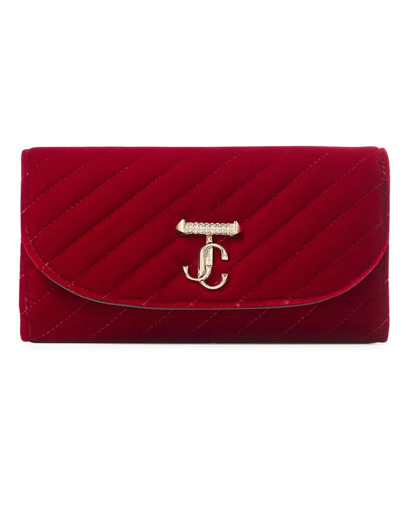 Jimmy Choo Brieftasche Curve mit Kette Red