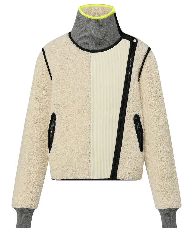 Louis Vuitton Jacke in Lammfell-Optik mit Reißverschluss 