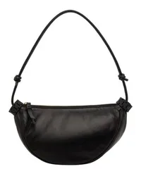 Victoria Beckham Micro-Tasche Puffy Half Moon Black