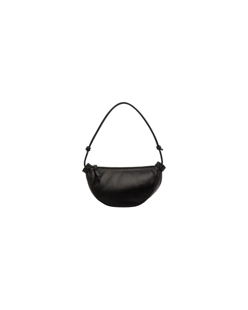 Victoria Beckham Micro-Tasche Puffy Half Moon Black