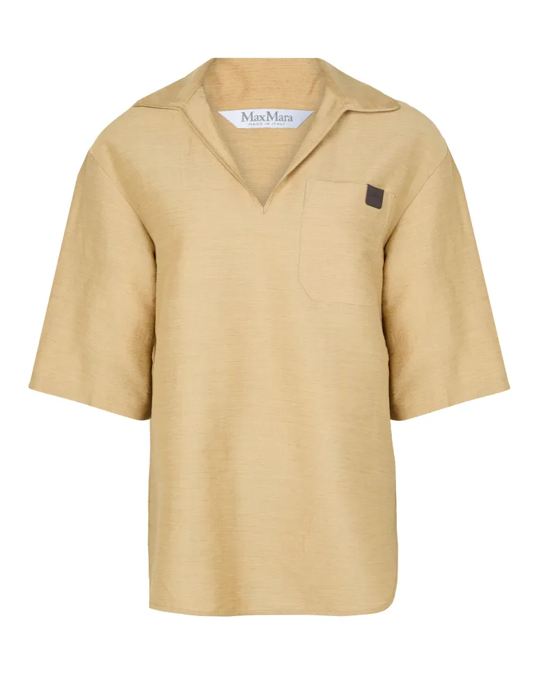 Max Mara Hemd aus Leinen und Seide Osiride 
