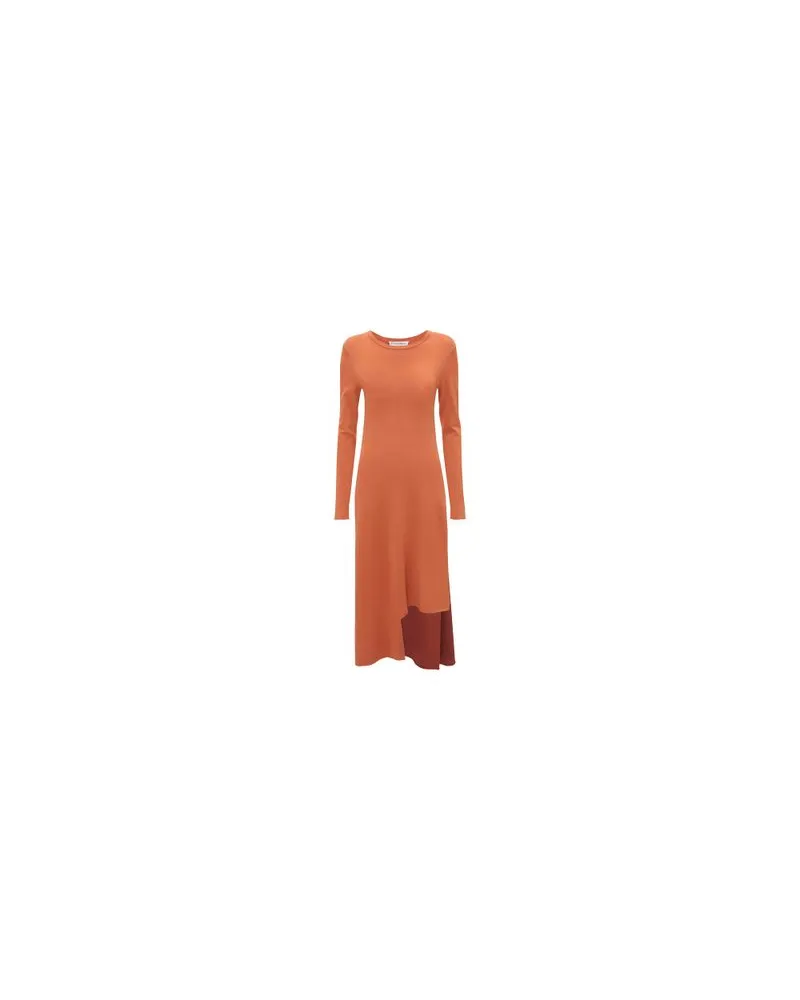 J.W.Anderson Colour Block Kleid im Layering-Look Brown