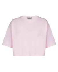 Balmain T-Shirt mit Stickerei Balmain Signature Pink