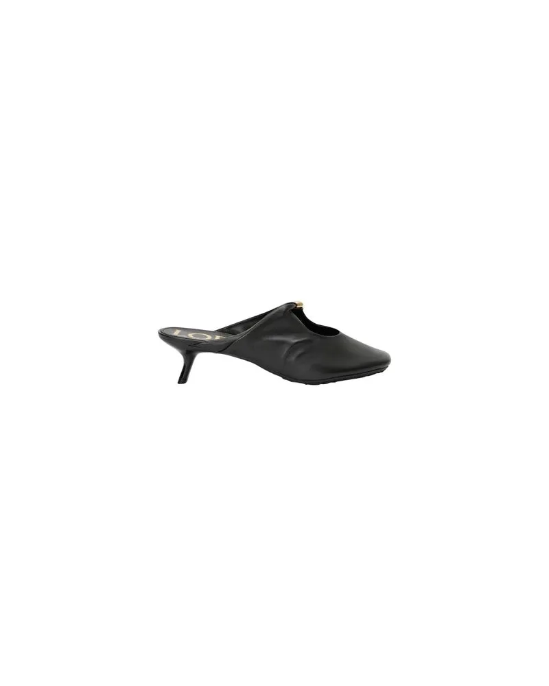 Loewe Pebble mules in soft nappa lambskin Black