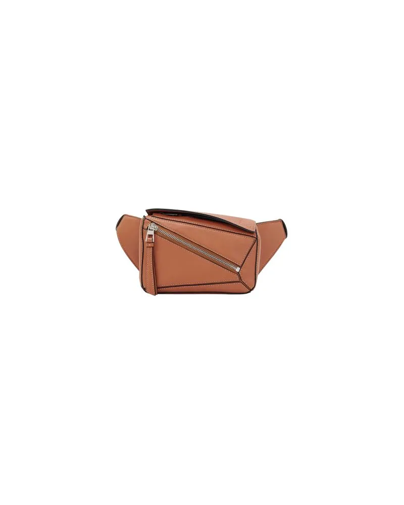 Loewe Mini-Gürteltasche Puzzle Beige