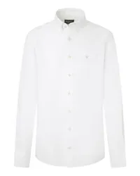 Hackett Langärmeliges Oxfordhemd White