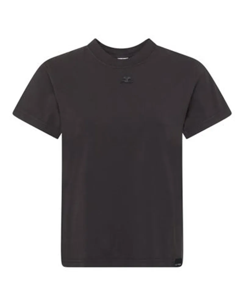 Courrèges T-Shirt Ac Stonewashed Grey
