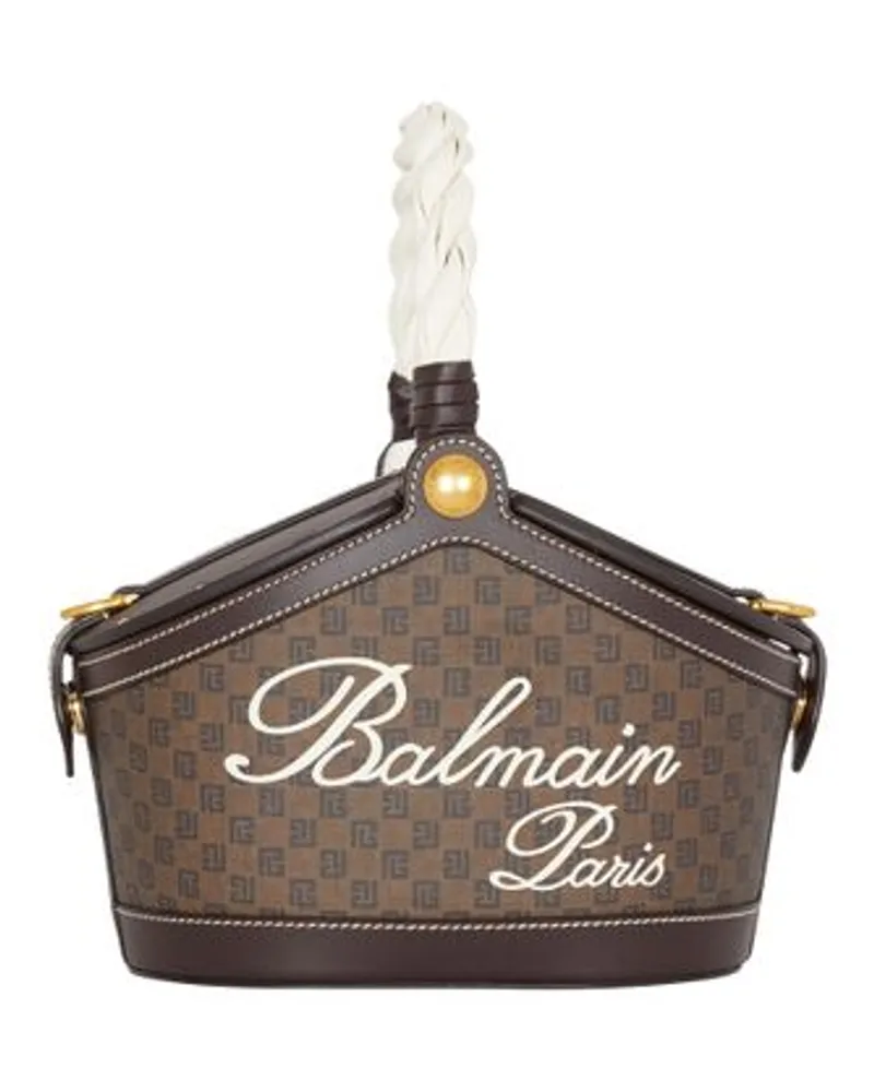 Balmain Bucket Bag Brown