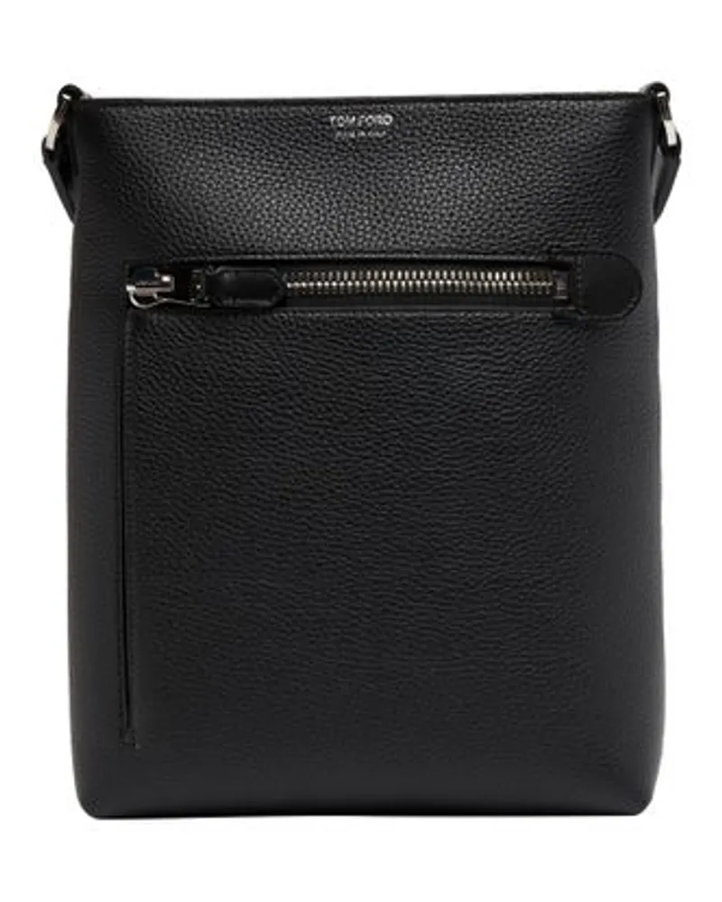 Tom Ford Messenger Bag mit Logo Black