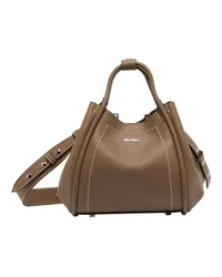 Max Mara Tasche mit Henkel Marin XS Brown