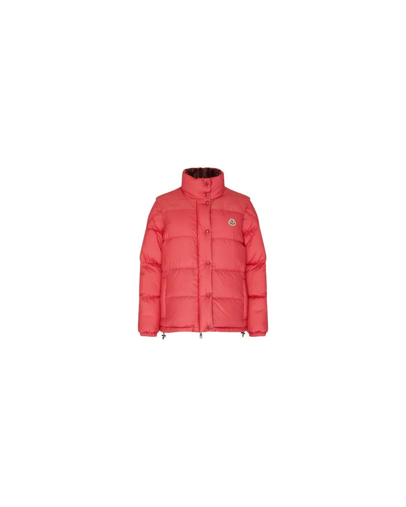 Moncler Verone reversible short down jacket Pink