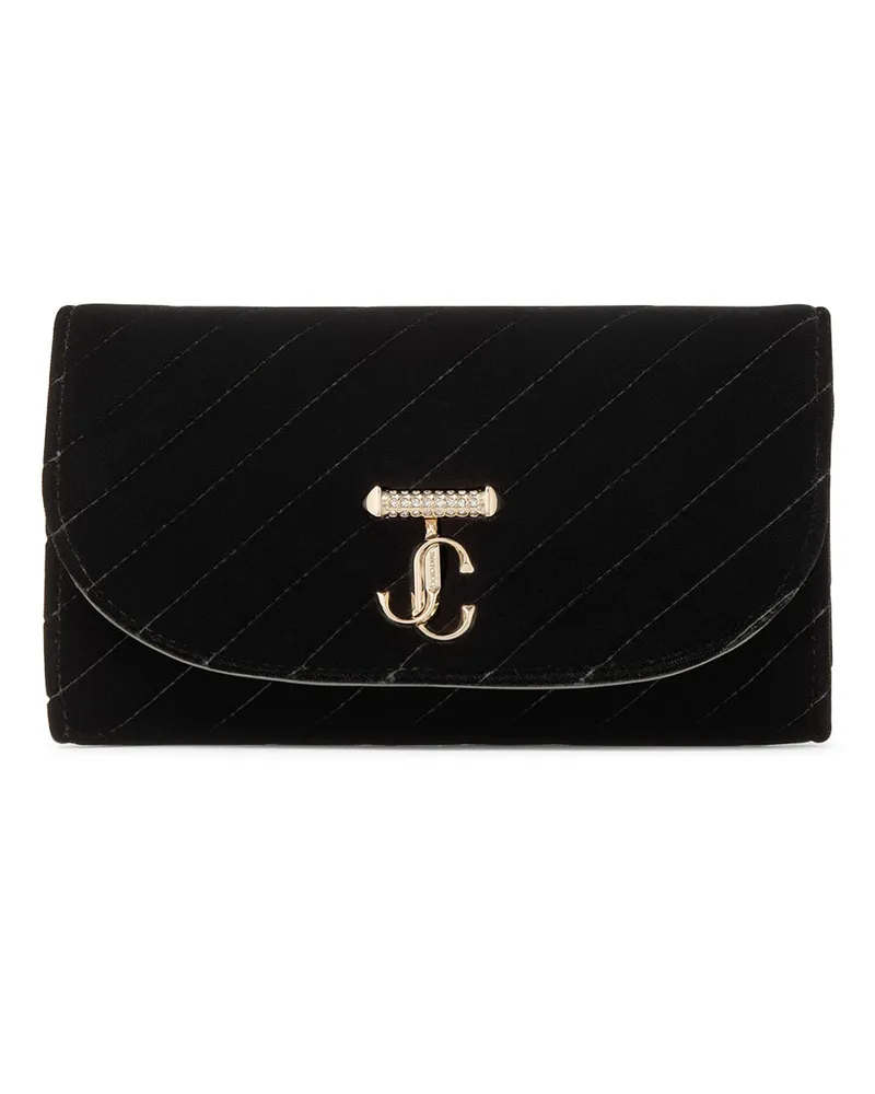 Jimmy Choo Brieftasche Curve mit Kette Black