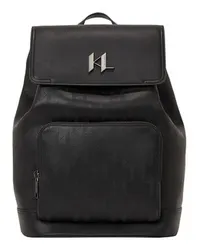 Karl Lagerfeld K/Plak Rucksack mit Lochmuster Black