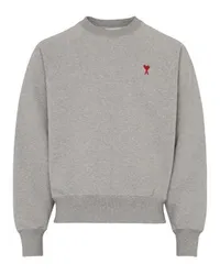 AMI Paris Rundhals-Sweatshirt Ami de Cœur Grey