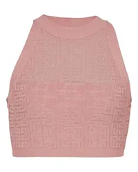 Balmain Stricktop Monogramm Pb Labyrinthe Pink