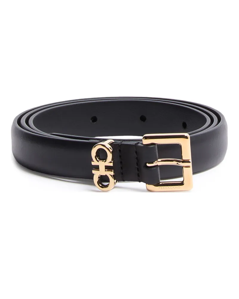Ferragamo Ledergürtel Donna H18 Black