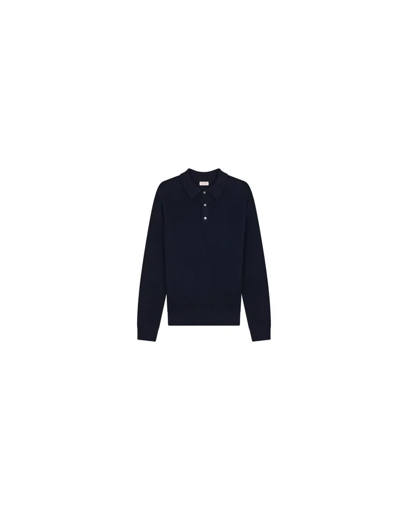 FURSAC Poloshirt Im Perlmuster Blue