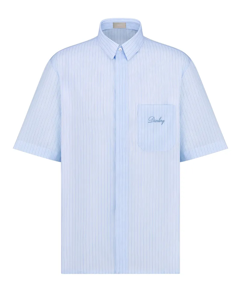 Dior Kurzarmhemd mit ling Stickerei 