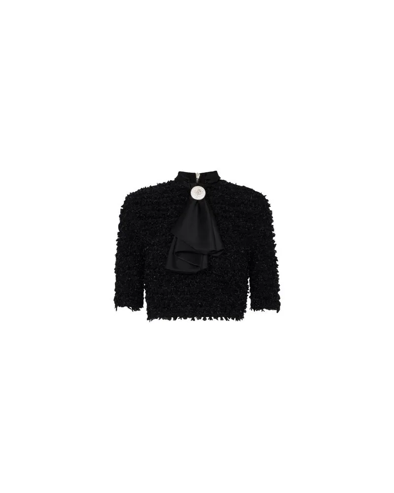 Balmain Crop Top Black