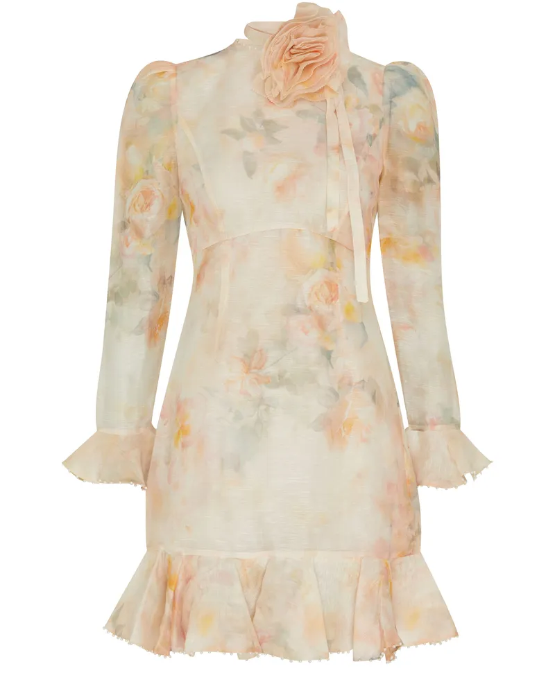 Zimmermann Crush Minikleid mit Blumenmuster 