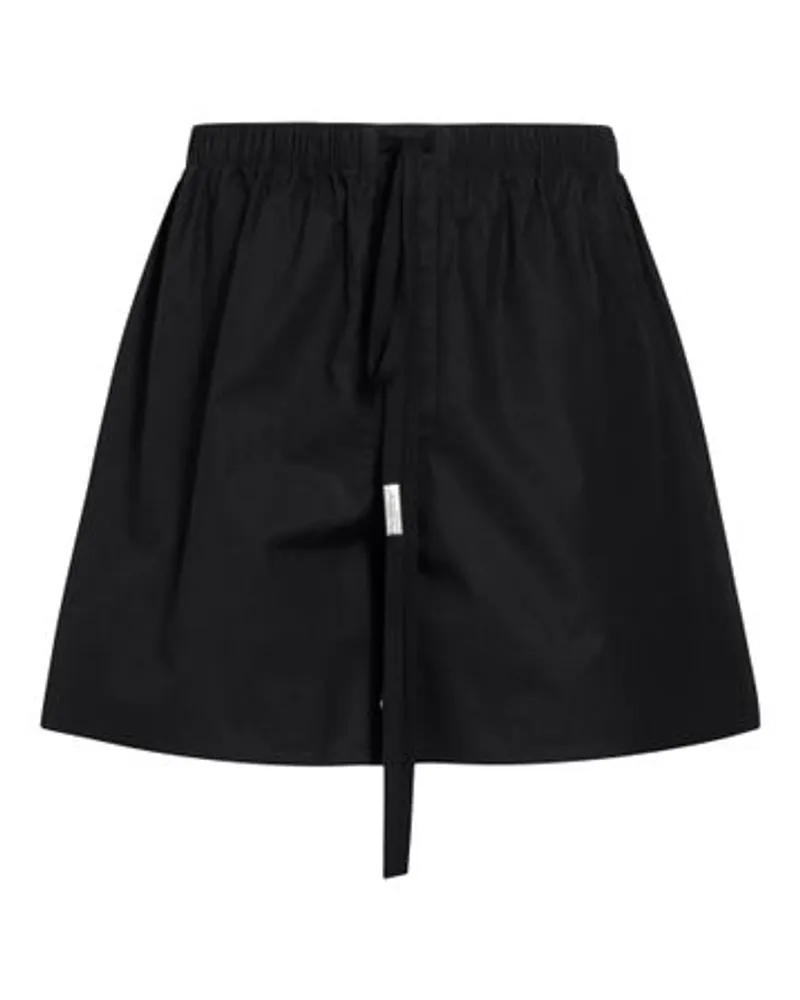 Ann Demeulemeester Boxer geölt, kompakt, Popeline Laureis Black