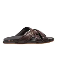 Santoni Ledersandalen Brown