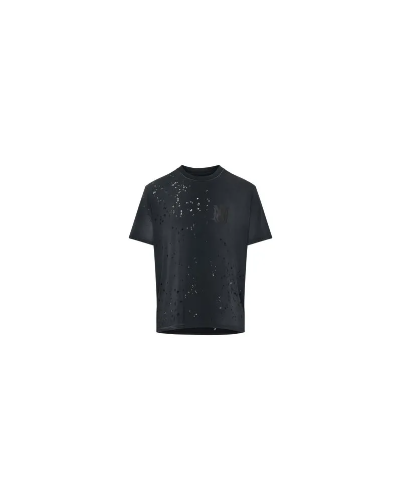 Amiri Kurzarm-T-Shirt mit Logo Shotgun Black