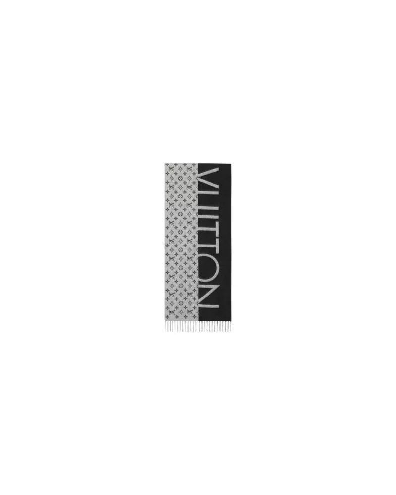 Louis Vuitton Monogram Split Schal Black